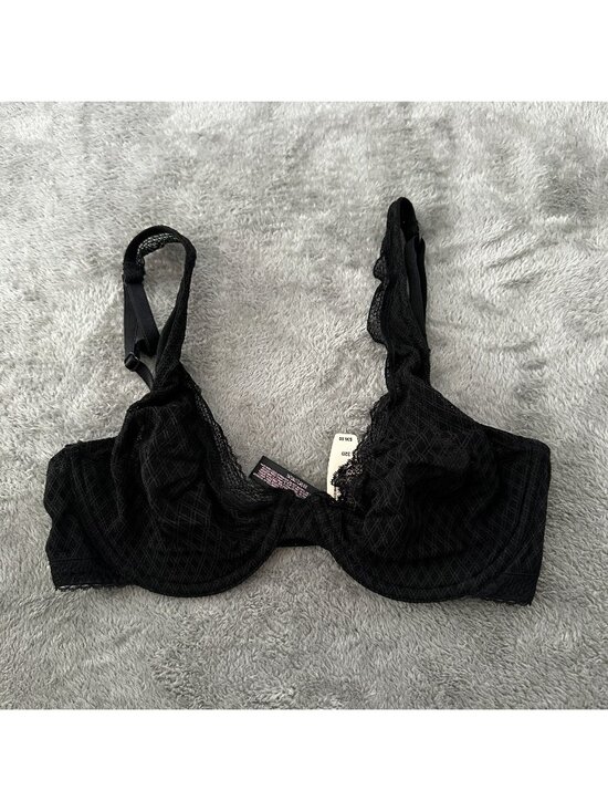 Victoria's Secret Other - NWT Victoria's Secret Black Unlined Demi Lace Bra 32D Underwire